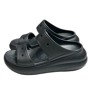 Crocs Crush Platform Sandal in Black W 7 / M 5 EUC Like New